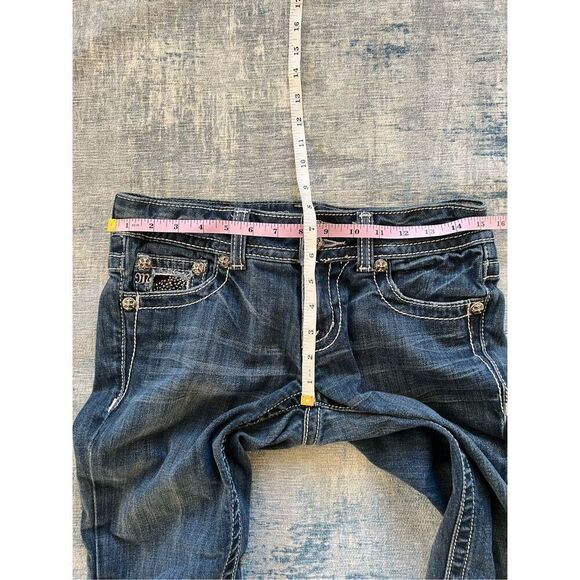 Miss Me Lace Rhinestone Embellished Boot Cut Jeans 28" - Picture 6 of 7